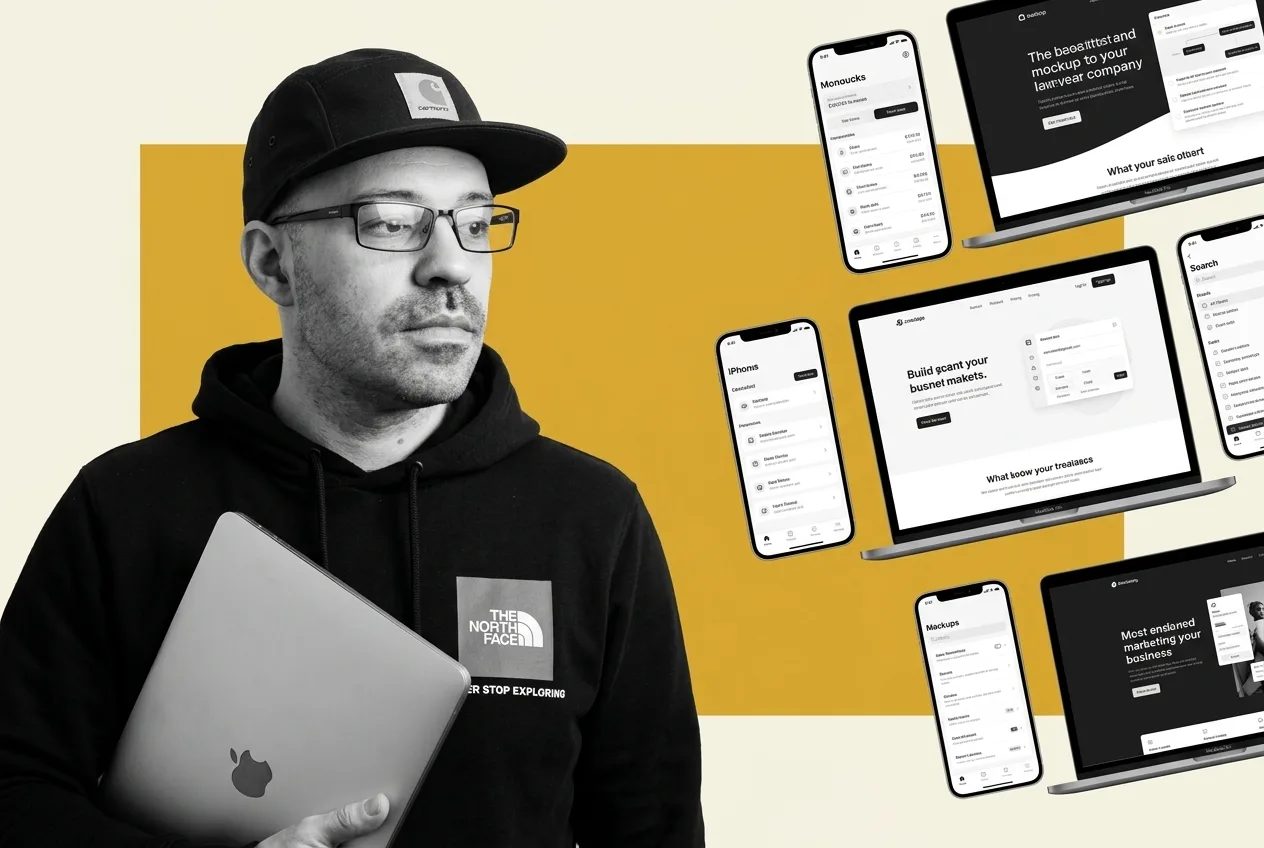 JD with multi-device portfolio mockups